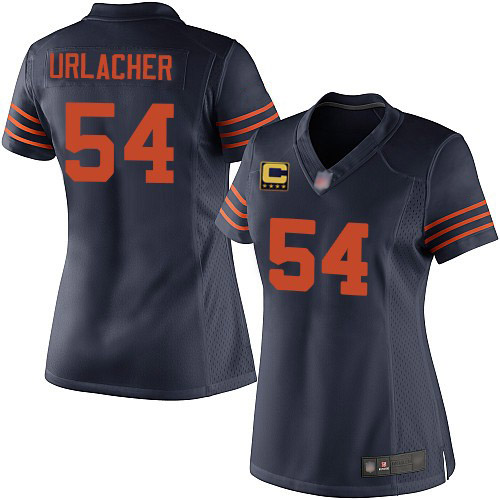 Chicago Bears Men Navy Blue Mitchell Trubisky Name and Number Logo NFL Football #10 T Shirt->nfl t-shirts->Sports Accessory
